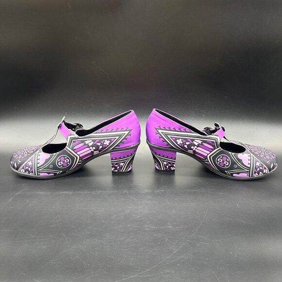 Vintage Hot Chocolate Design Heels Gothic Church Purple Rain Heels EU 36 US 6 - Picture 4 of 10